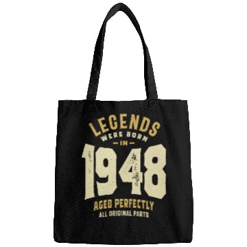 Discover Legends Born 1948 75th birthday Bags