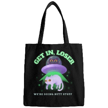 Discover Ufo Cat Alien Abduction We'Re Doing Butt Stuff Bags