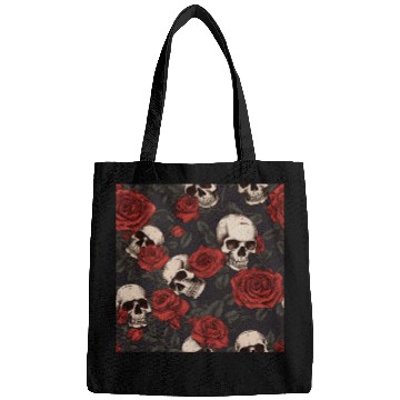 Discover Skulls & Red Roses Dark Gothic Elegant Pattern Bags