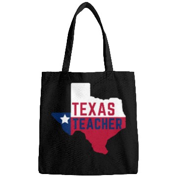 Discover Texas Teacher Life Flag Style Bags