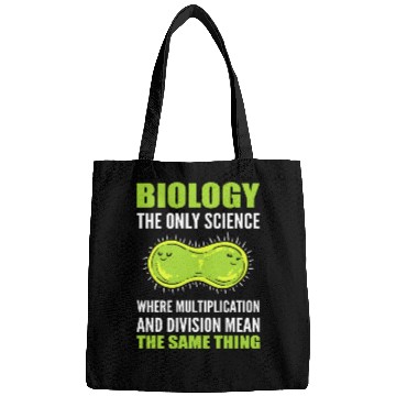 Discover Funny Science Biology Research Scientist Bags