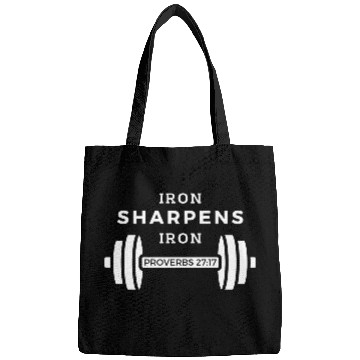 Discover Iron Sharpens Iron (Proverbs 27:17) Bags