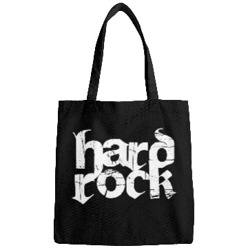 Discover hard rock typography Bags