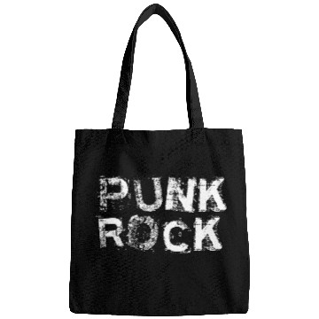 Discover PUNK ROCK Text Bags