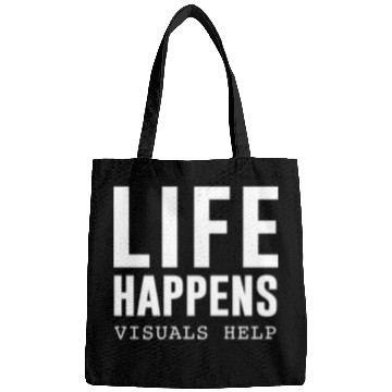 Discover Life Happens Visuals Help Bags