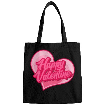 Discover Happy Valentine typography Bags