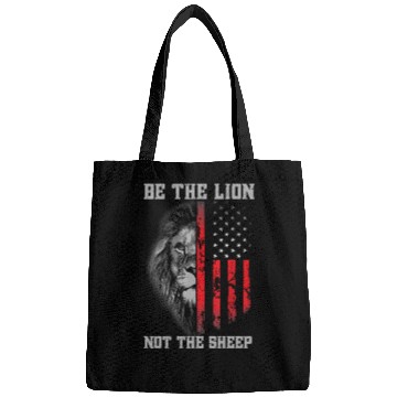 Discover Be The Lion Not The Sheep Patriotic Lion American Bags