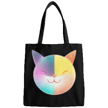 Discover A cat smiling Bags