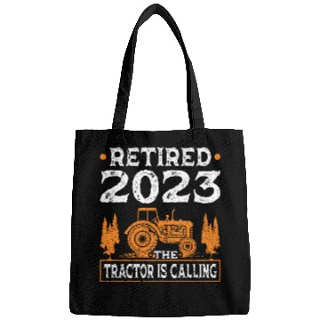 Discover Retired Farmer Funny Retirement Tractor Bags