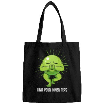 Discover Peas Find Your Inner Peas Funny Vegetable Pun Bags
