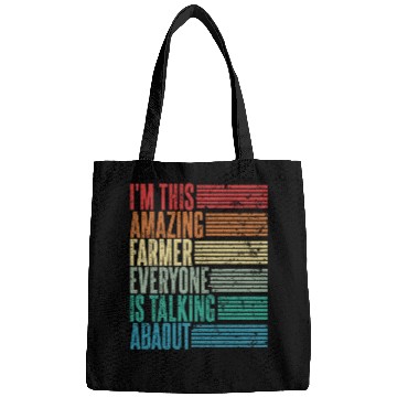 Discover Vintage Farmer Profession Gift Retro Bags
