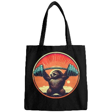 Discover Sloth Dumbbells Fitness Sunset Bags