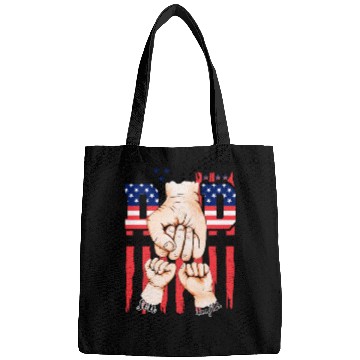 Discover Best Dad Ever Team American Flag Father's Day Bags