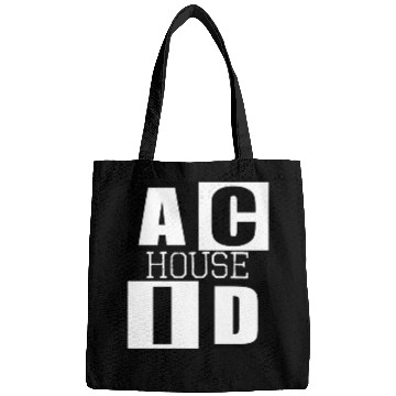 Discover ACID HOUSE music logo Bags