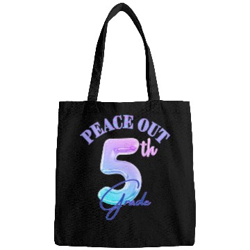 Discover Peace Out 5th Grade Retro Graduation Class Bags