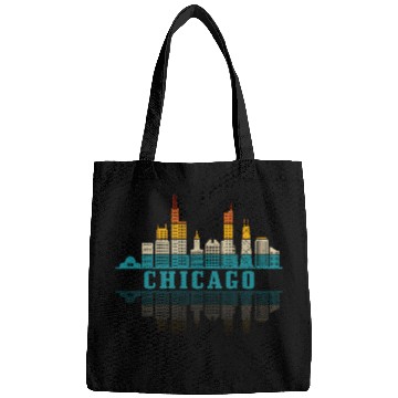 Discover Chicago yline Illinois Vintage Pride Bags