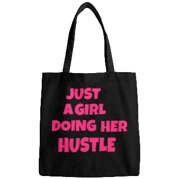 Discover Just a girl doing her hustle green Bags