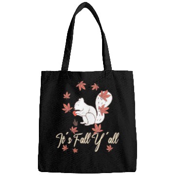 Discover Love squirrel Thanksgiving Happy Fall Y'all Bags