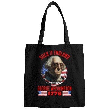 Discover George Washington 1776 Suck it England USA Bags