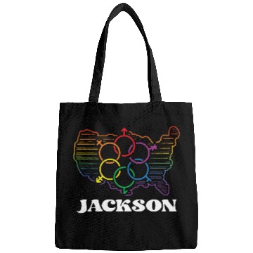 Discover Jackson Pride Month Pride Flag LGBT Community LGBT Bags