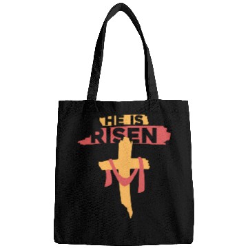 Discover He Is Risen Christian Easter Bags