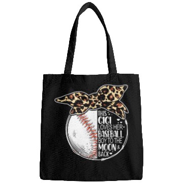 Discover Baseball Gigi Vintage Leopard Messy Bun Bags