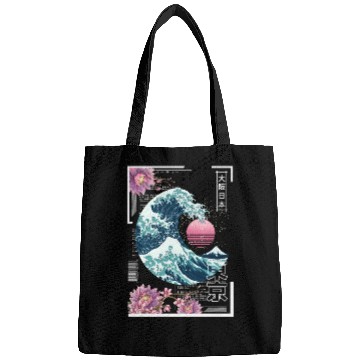 Discover Vaporwave Synthwave 80'S Japan Japanese Great Bags