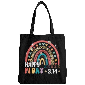 Discover Rainbow Happy Pi Day Mathematic Math Teacher Retro Bags