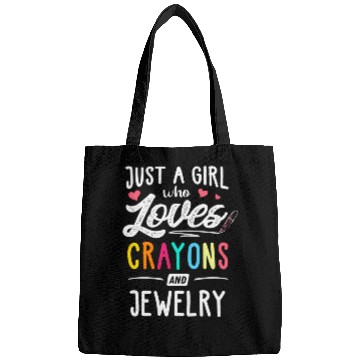 Discover Just A Who Loves Crayons And Jewelry Youth Bags