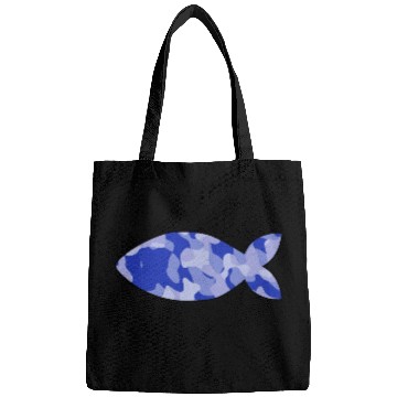 Discover Fish blue camo Bags
