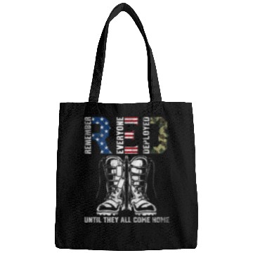 Discover Remember Everyone Deployed Us Flag Camouflage Red Bags