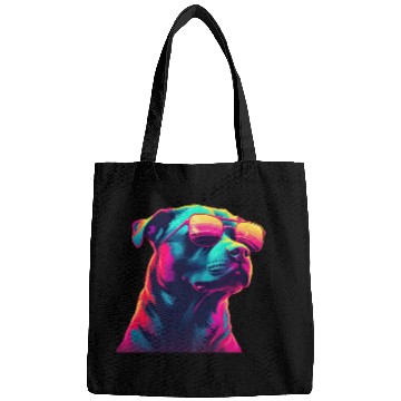 Discover Retro Woof A Dog s Synthwave Adventure Bags