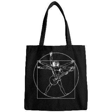 Discover Vitruvian Man Guitar Father's Day Perfect Idea Bags