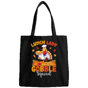 Discover Funny Lunch Lady Autumn Turkey Gobble Happy Bags