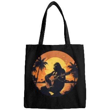 Discover Gorilla with Acoustic Guitar in Sunset Bags