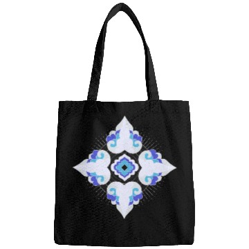 Discover Geometric Snowflakes Bags