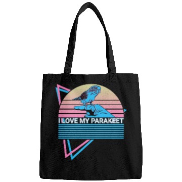 Discover Budgie Parakeet Retro Bags