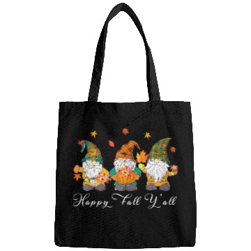 Discover Happy Fall Y'all Thanksgiving Gnome Pumpkin Bags