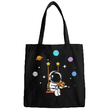 Discover Astronaut Violin Player Violinist Viola Classical Bags