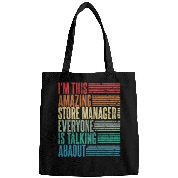 Discover Vintage Store Manager Profession Gift Retro Bags
