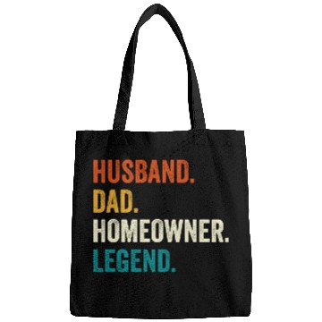 Discover Husband Dad Homeowner Legend Bags