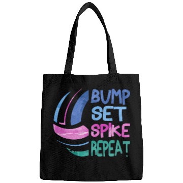 Discover Volleyball Bump Set ke Repeat Blue Purplen Bags