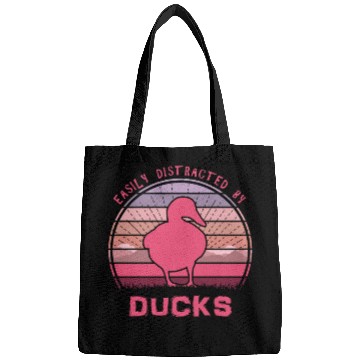 Discover Easily Distracted By Ducks Pink Bags