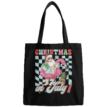 Discover Christmas In July Groovy Santa Flamingo Float Bags