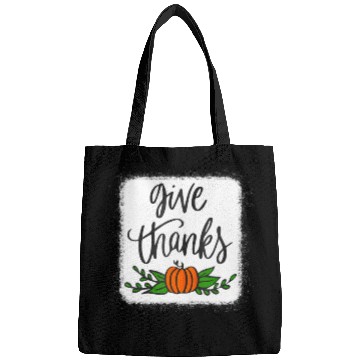 Discover Give Thanks Pumpkin Harvest Fall Autumn Bags