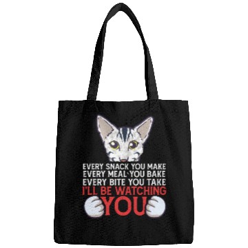 Discover I'Ll Be Watching You Oriental Cat Owner Bags