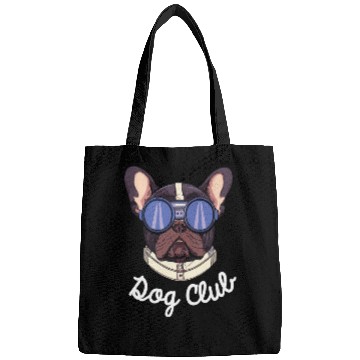 Discover Frenchie Dog Club Pilot Dog Lover Frenchie Bags