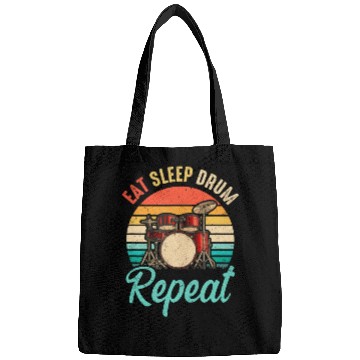 Discover Eat Sleep Drum Repeat Drummer Drumming Band Lover Bags
