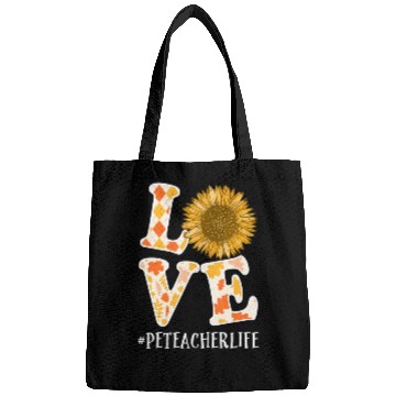 Discover PE Teacher Love Autumn Fall Sunflower Bags