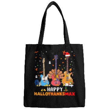 Discover Guitar Happy Hallothanksmas Halloween Bags
